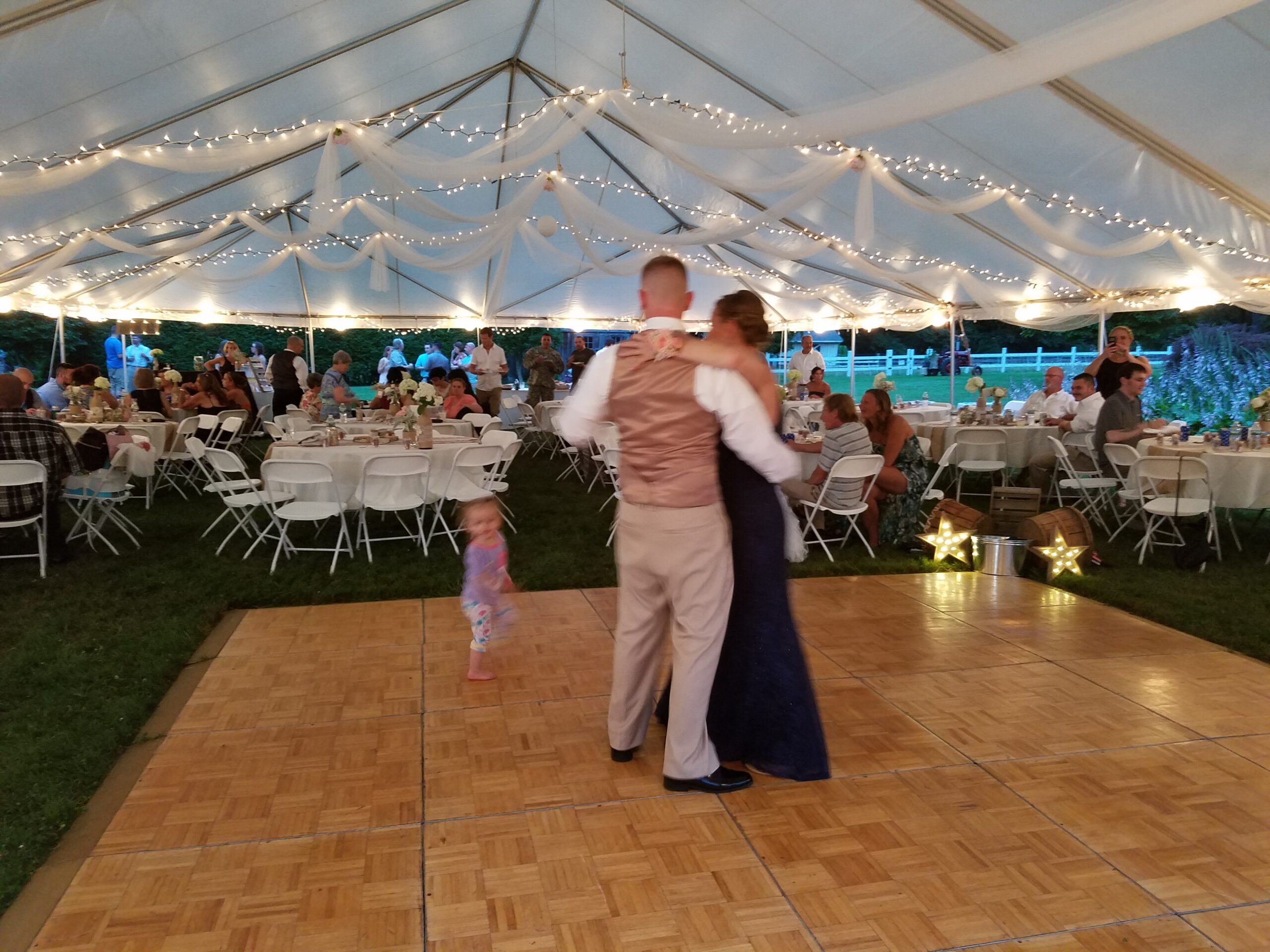 Couple dancing together on the dancefloor